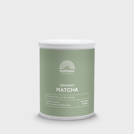 Mattisson Matcha poeder green tea bio (125 gram) van Mattisson