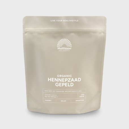 Mattisson Hennepzaad gepeld bio (500 gram) van Mattisson