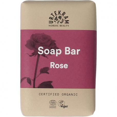 Rozen stukje zeep bio van Urtekram