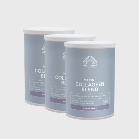 3x Mattisson Marine vis collageen poeder blend Peptan (300 gram) van Mattisson