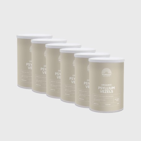 6x Mattisson Psyllium vezels bio (250 gram) van Mattisson