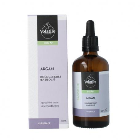 Argan koudgeperst basisolie bio glazen fles van Volatile