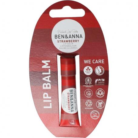Lipbalm strawberry van Ben & Anna