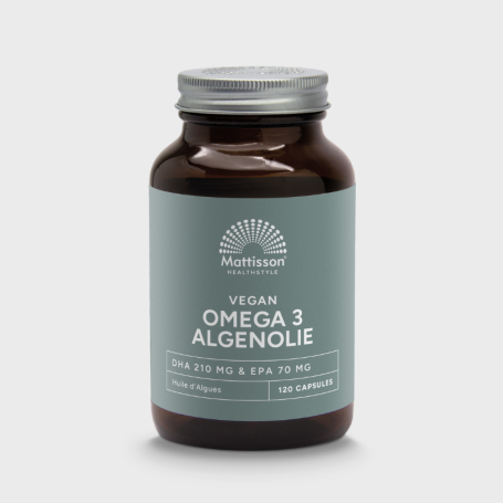 Mattisson Vegan omega-3 algenolie DHA 210mg EPA 70mg (120 capsules) van Mattisson