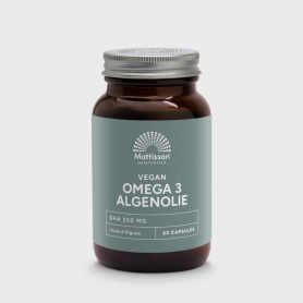 Mattisson Vegan omega-3 algenolie DHA 210mg EPA 70mg (120 capsules) van Mattisson