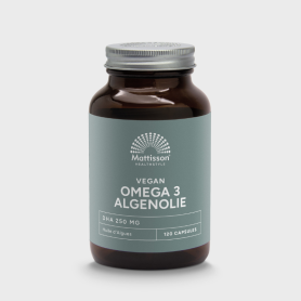 Mattisson Vegan omega-3 algenolie DHA 210mg EPA 70mg (120 capsules) van Mattisson