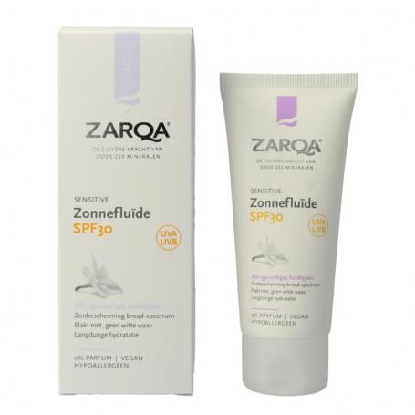 Zonnefluide spf30 sensitive van Zarqa