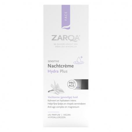Nachtcreme hydra plus sensitive van Zarqa