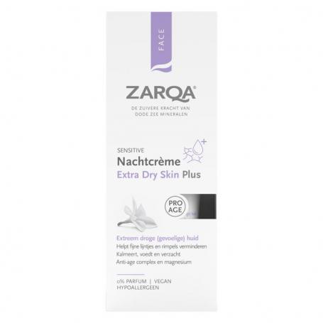 Nachtcreme extra dry sensitive van Zarqa