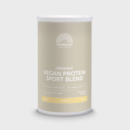 Organic sport vegan protein blend vanille van Mattisson