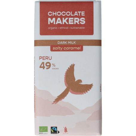 Fairtrade salty caramel 49% bio van Chocolatemakers