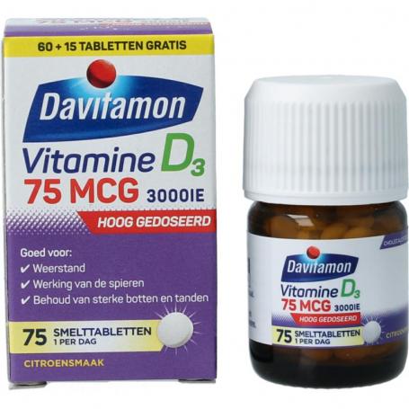 Vitamine D 75mcg van Davitamon