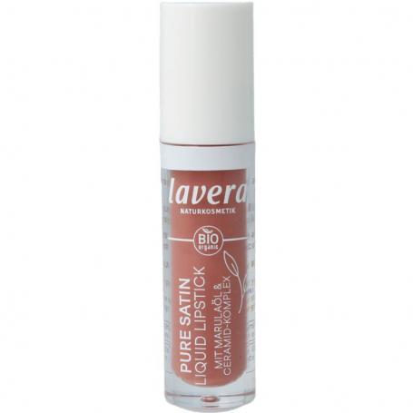 Lipstick liquid nude petal 02 bio van Lavera