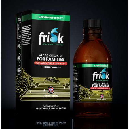 Omega 3 for families lemon van Frisk
