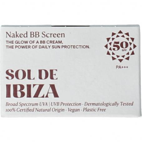 Gezichtscreme getint nude SPF50 van Sol de Ibiza