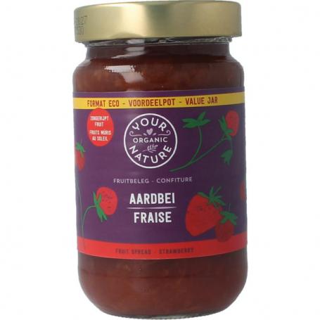 Fruitbeleg aardbei bio van Your Organic Nature