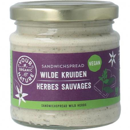Sandwichspread wilde kruiden bio van Your Organic Nat