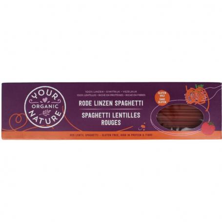 Spaghetti rode linzen bio van Your Organic Nature