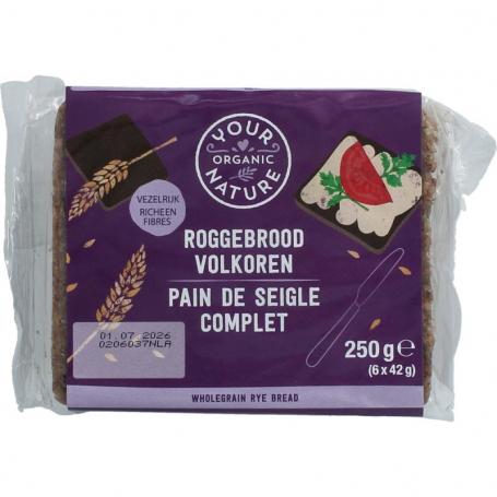 Roggebrood volkoren bio van Your Organic Nature