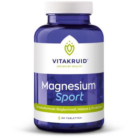 Magnesium sport bisglycinaat malaat&tri-dicitraat van Vitakruid