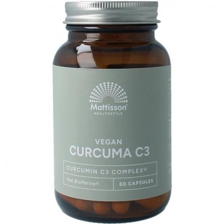 Curcumin C3 bioperine 500mg vegan van Mattisson