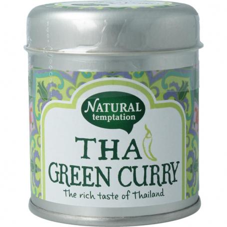 Thai green curry blikje bio van Nat Temptation