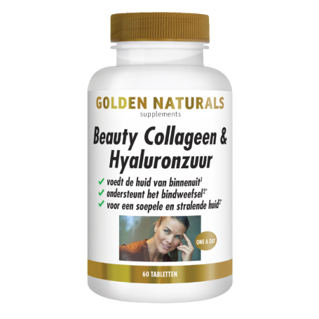 Golden Naturals Collageen & Hyaluronzuur (60 tabletten) van Golden Naturals