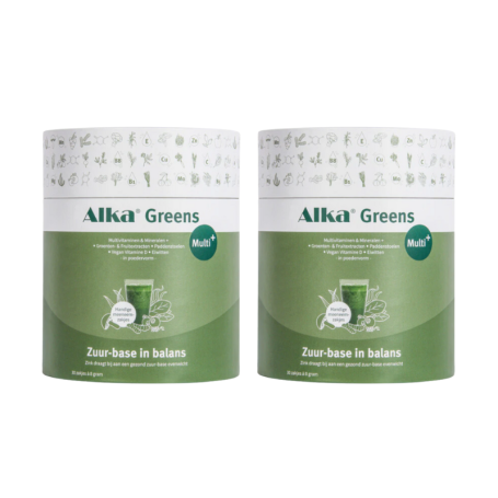 2x Alka Greens multi+ sticks (30 zakjes) van Alka