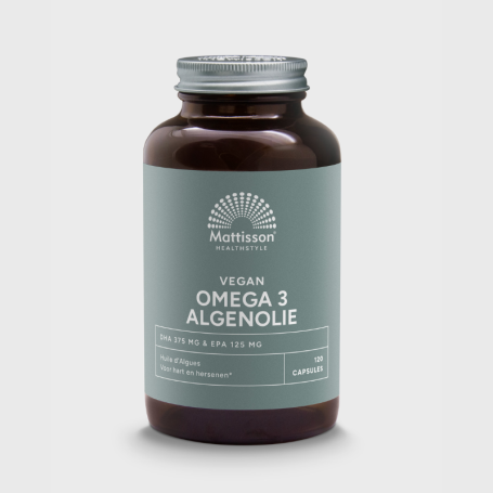 Mattisson Omega 3 Algenolie DHA 375mg EPA 125mg (120 capsules) van Mattisson