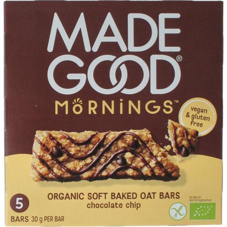 Mornings bar choco chip bio van Madegood