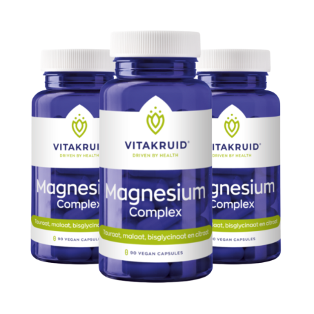 3x Vitakruid Magnesium Complex (90 capsules) van Vitakruid