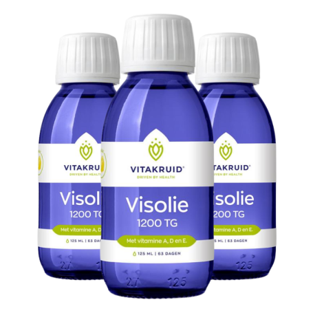 3x Vitakruid Visolie TG vloeibaar (125ml) van Vitakruid