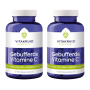 2x Vitakruid Gebufferde Vitamine C (180 vegan capsules) van Vitakruid