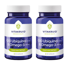 2x Vitals Ubiquinol 100mg (150 softgels) van Vitals