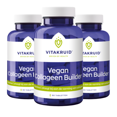 3x Vitakruid Vegan Collageen Builder (90 tabletten) van Vitakruid