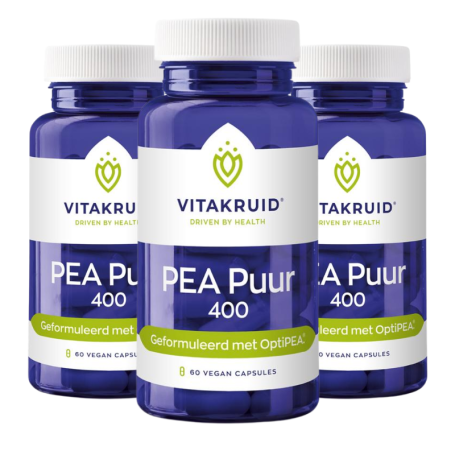 3x Vitakruid PEA Puur 400 (60 capsules) van Vitakruid