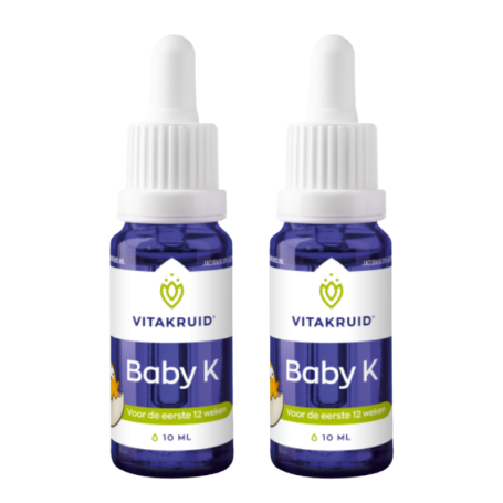 2x Vitakruid Vitamine K baby druppels (10 ml) van Vitakruid