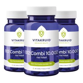Vitakruid B12 Combi 6000, folaat & P-5-P (120 zuigtabletten) van Vitakruid