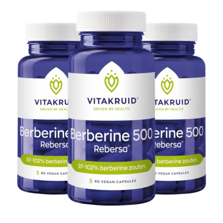 3x Vitakruid Berberine 500 Rebersa (60 capsules) van Vitakruid