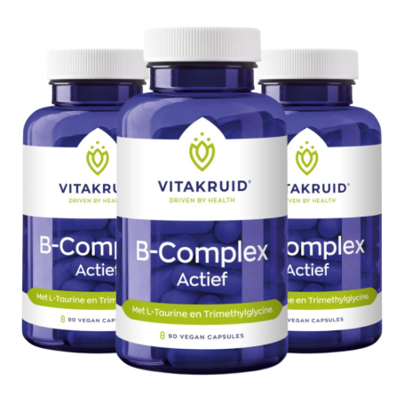 3x Vitakruid B-Complex actief (90 capsules) van Vitakruid