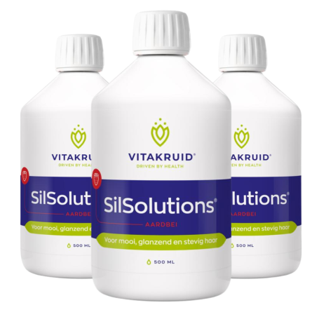 3x SilSolutions aardbei 500 van Vitakruid