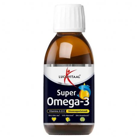 Omega 3 vloeibaar sinaasappel van Lucovitaal