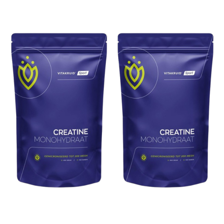 2x Vitakruid Creatine monohydraat (450 gram) van Vitakruid