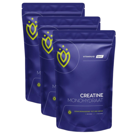 3x Vitakruid Creatine monohydraat (450 gram) van Vitakruid