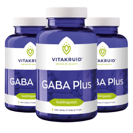 3x Vitakruid Gaba plus (180 smelttabletten) van Vitakruid