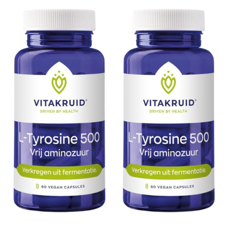 2x Vitakruid L-Tyrosine 500 (60 capsules) van Vitakruid