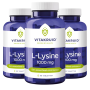 3x Vitakruid L-Lysine 1000mg (90 tabletten) van Vitakruid