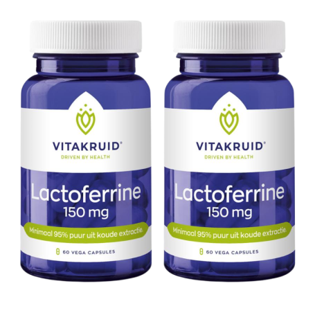 2x Vitakruid Lactoferrine 150mg (60 capsules) van Vitakruid