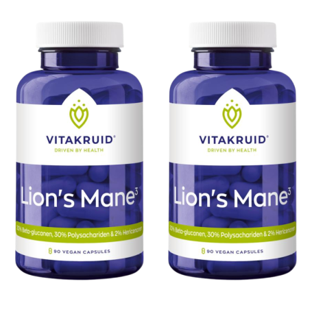 2x Vitakruid Lion’s Mane (90 capsules) van Vitakruid