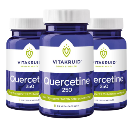 3x Vitakruid Quercetine 250 (60 capsules) van Vitakruid